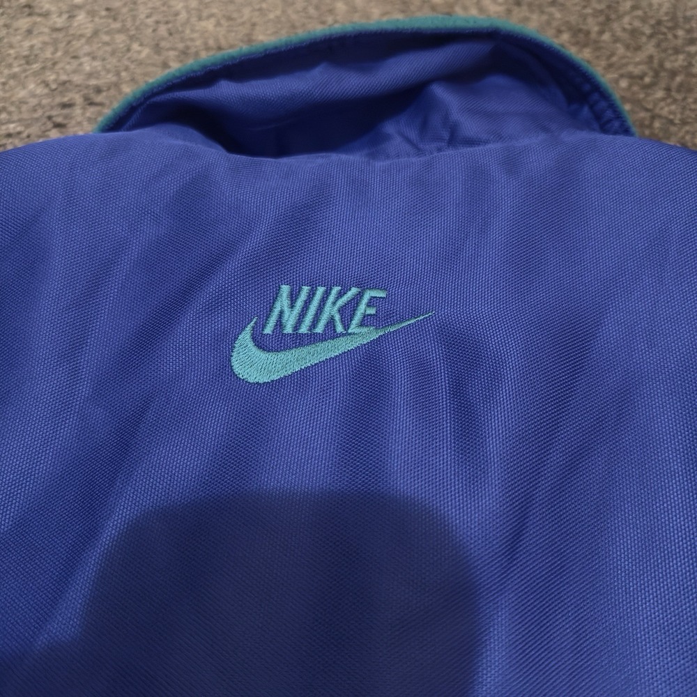 Vintage Nike Jacket Mens Medium Blue Red Ski Snow Windbreaker 90s YKK 95 - Picture 5 of 16